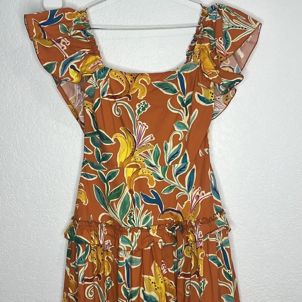 NWT La Double J Scarlett Dress Lily in Popeline Cotton Small - Picture 4 of 16